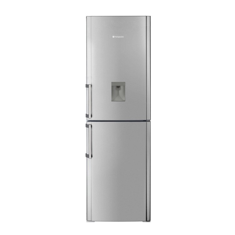 Hotpoint FFFL2012G Freestanding Frost Free Fridge Freezer With Water Dispenser - Silver