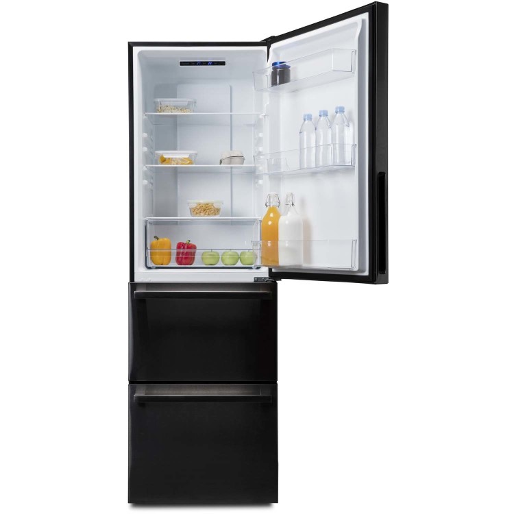 Galanz FFK002SS 318 Litre Freestanding Fridge Freezer 60/40 Split Tri-Door 60cm Wide - Stainless Steel