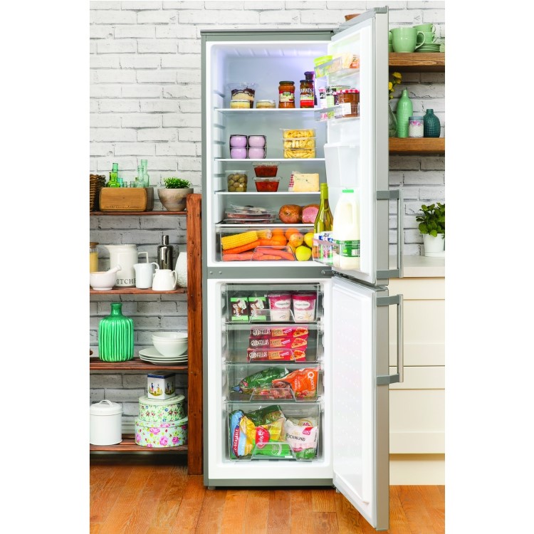 GRADE A2 - Hotpoint FFLAA58WDG 259L 50/50 Freestanding Frost Free Fridge Freezer With Non-plumb Water Dispenser - Graphite