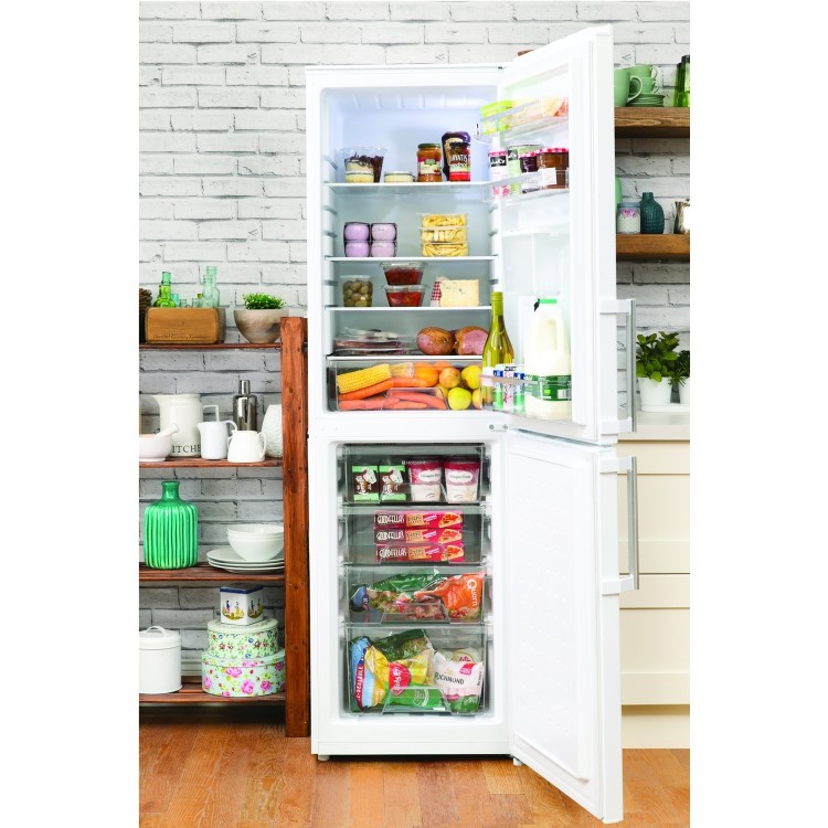 Hotpoint FFLAA58WDW Freestanding Frige Freezer With Non-plumbed Water Dispenser - White