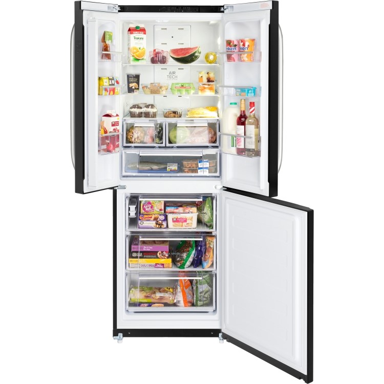 HOTPOINT FFU3DGK 450 Litre Freestanding Fridge Freezer 60/40 Split Frost Free 70cm Wide - Black