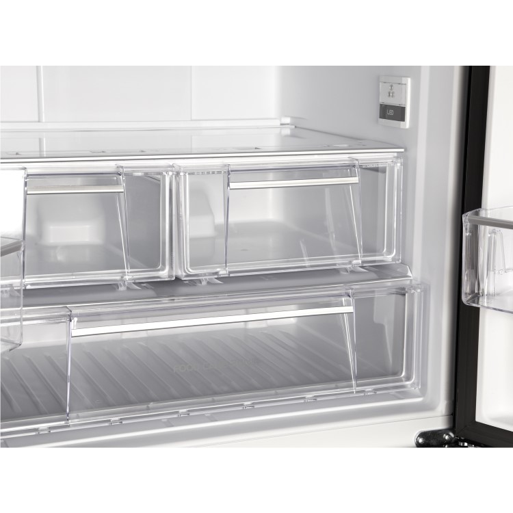 HOTPOINT FFU3DGK 450 Litre Freestanding Fridge Freezer 60/40 Split Frost Free 70cm Wide - Black