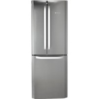 Refurbished Hotpoint FFU3DX1 Freestanding 446 Litre 60/40 Fridge Freezer Stainless Steel