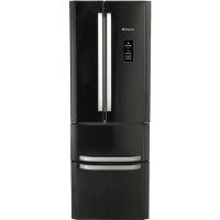 GRADE A2 - Hotpoint FFU4DGK Ariston 4-Door No Frost Freestanding Fridge Freezer - Shiny Black