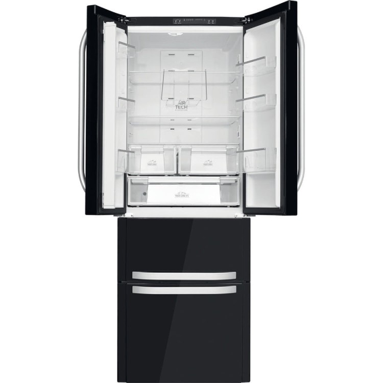 Refurbished Hotpoint FFU4DK1 Freestanding 399 Litre 60/40 Frost Free Fridge Freezer Black