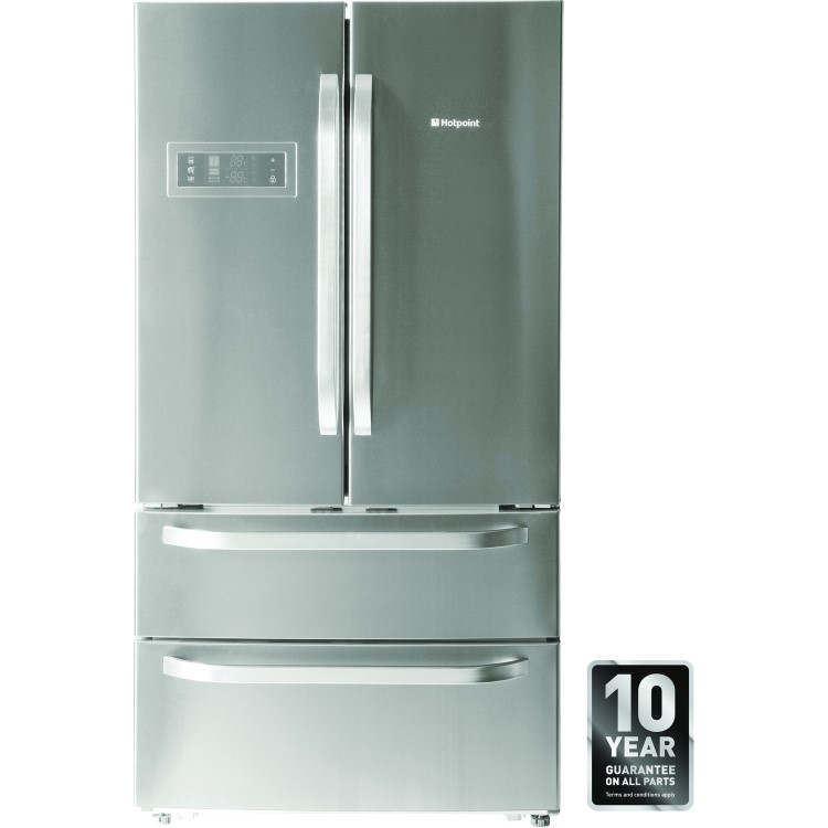 Hotpoint FFUXL4D 542L A+ American Fridge Freezer - Stainless Steel