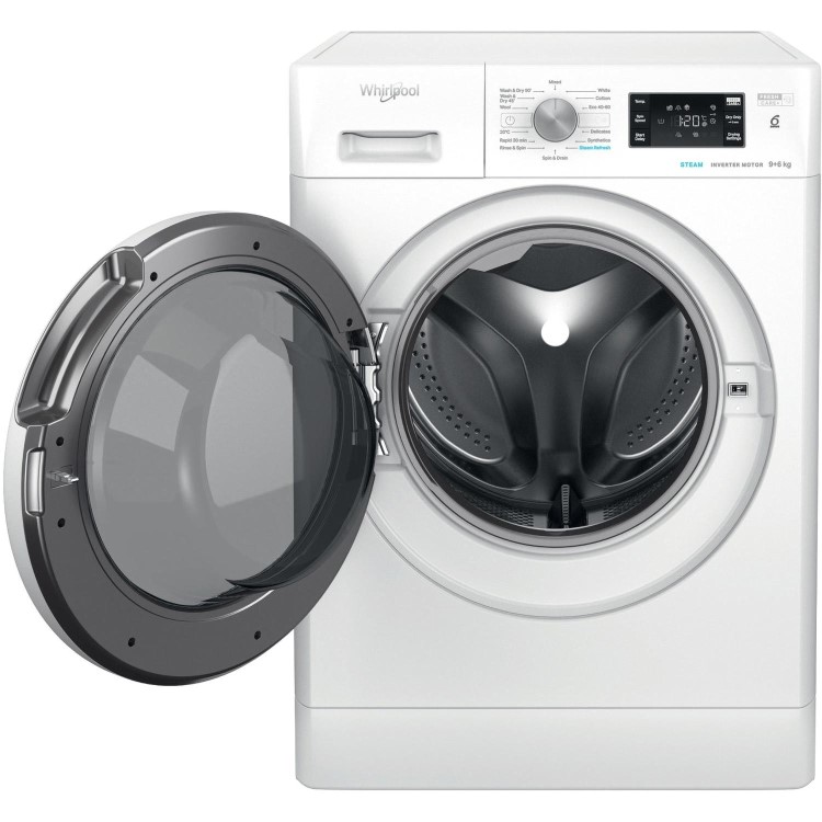 Whirlpool 6th sense 9kg Wash 6kg Dry 1400rpm Washer Dryer - White
