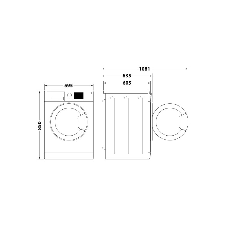 Whirlpool 6th sense 10kg Wash 7kg Dry 1400rpm Washer Dryer - White
