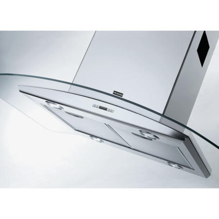 Franke FGC906IXS-CH Glass Curved 90cm Island Hood in Stainless Steel
