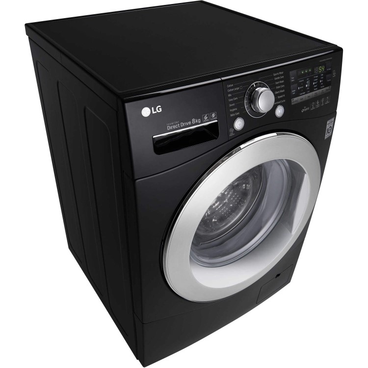 LG FH2A8TDN8 Direct Drive 8kg 1200rpm Freestanding Washing Machine Black