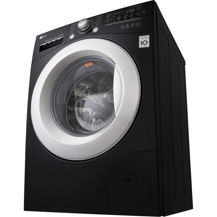 LG FH2A8TDN8 Direct Drive 8kg 1200rpm Freestanding Washing Machine Black