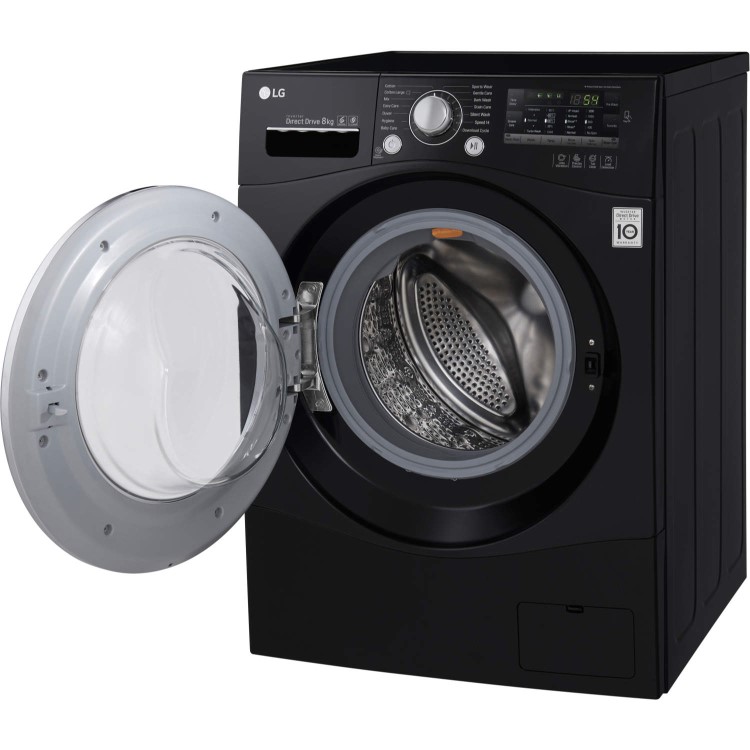 LG FH2A8TDN8 Direct Drive 8kg 1200rpm Freestanding Washing Machine Black