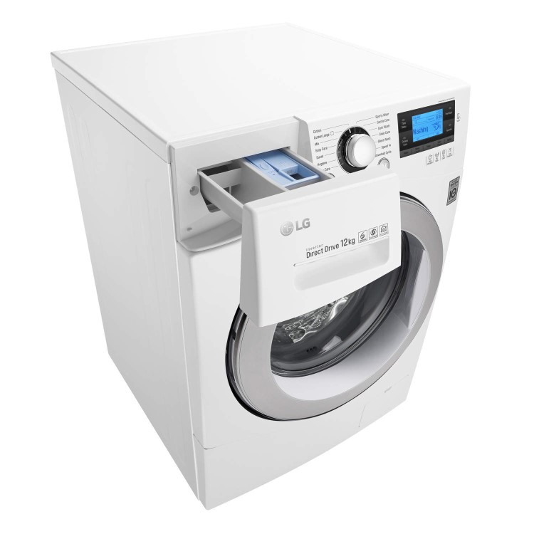 LG FH495BDN2 Direct Drive 12kg  1400rpm Freestanding Washing Machine White
