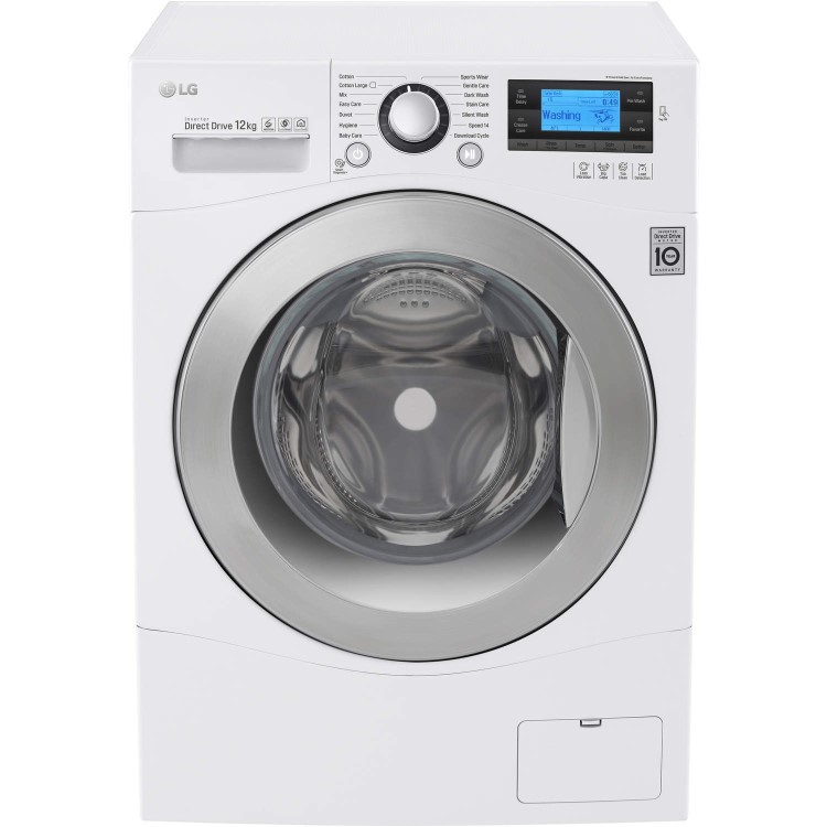 LG FH495BDN2 Direct Drive 12kg  1400rpm Freestanding Washing Machine White