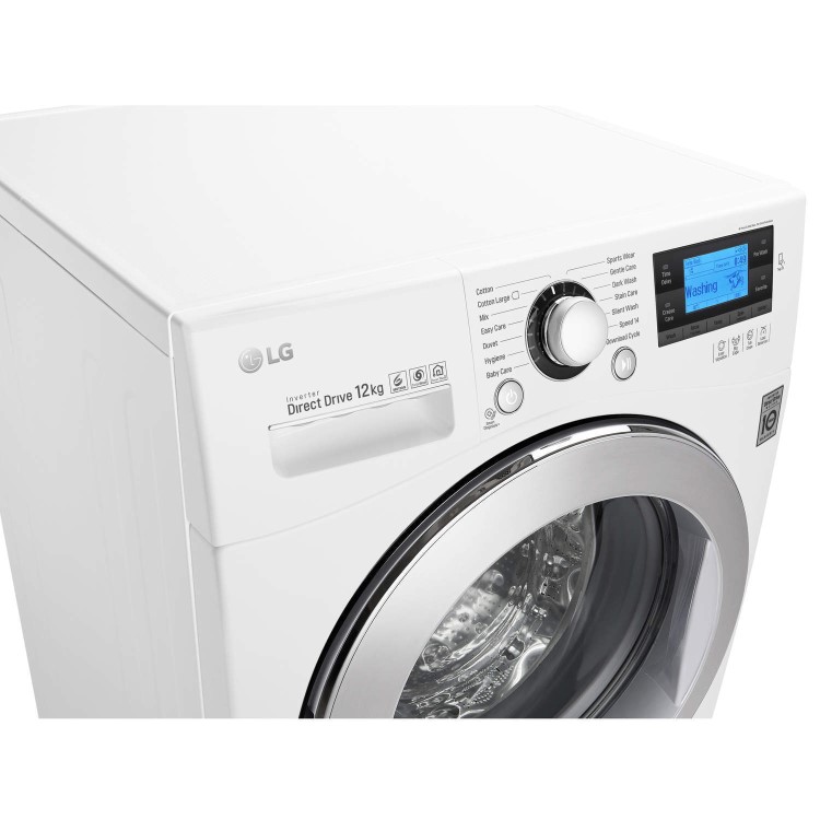 LG FH495BDN2 Direct Drive 12kg  1400rpm Freestanding Washing Machine White