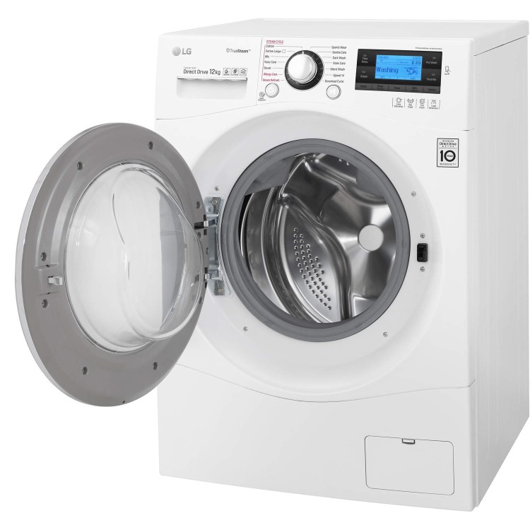 GRADE A1 - LG FH495BDS2 Direct Drive 12kg 1400rpm Freestanding Washing Machine With Steam White