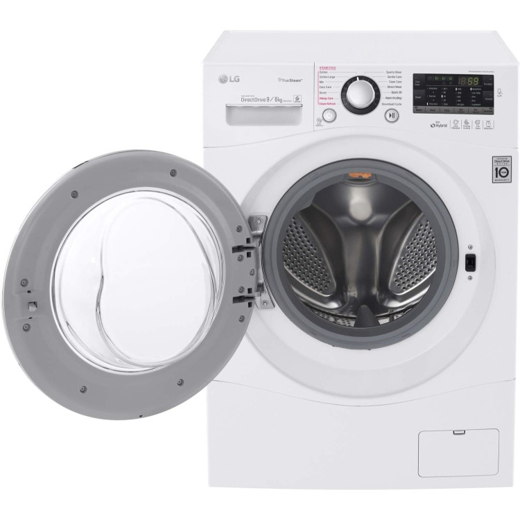 LG FH4A8FDH2N Freestanding Washer Dryer White 9kg Wash 6kg Dry 1400rpm