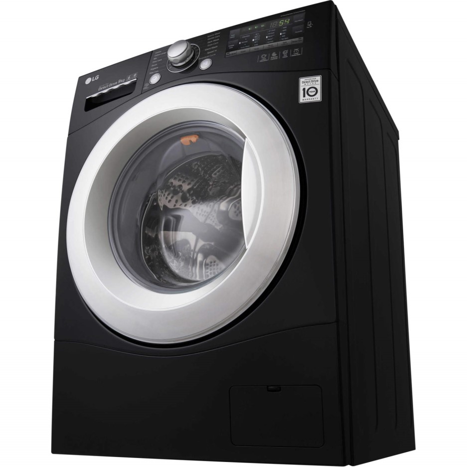 LG FH4A8FDN8 Direct Drive 9kg 1400rpm Freestanding Washing Machine Black Appliances Direct