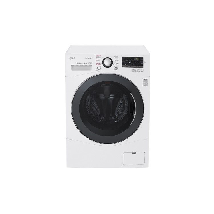 LG FH4A8JDS2 10kg 1400rpm Direct Drive Freestanding Washing Machine With Steam White