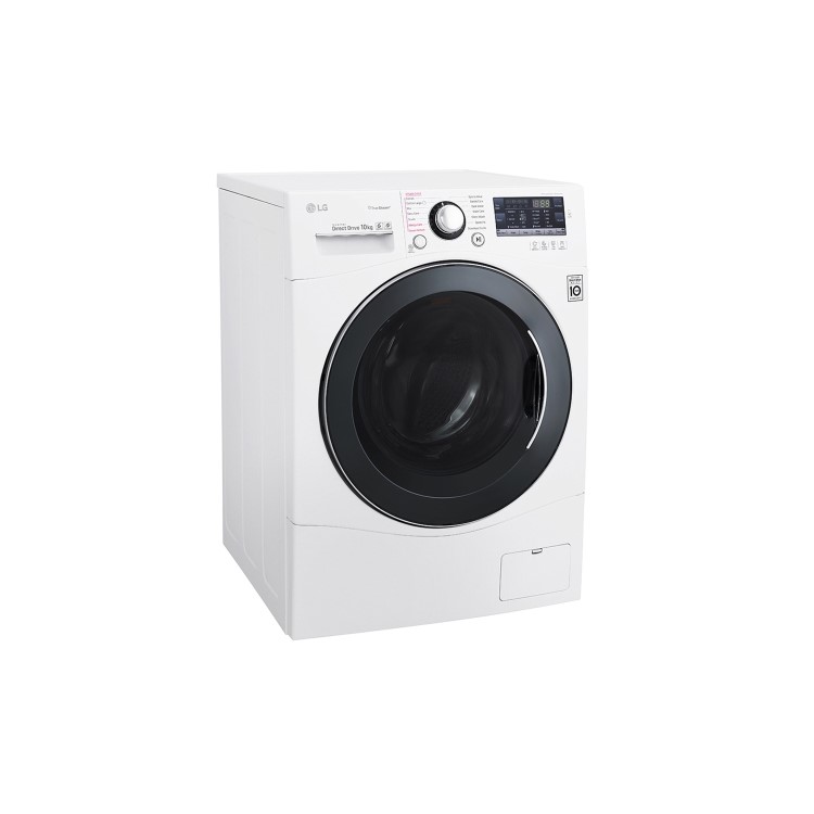 LG FH4A8JDS2 10kg 1400rpm Direct Drive Freestanding Washing Machine With Steam White