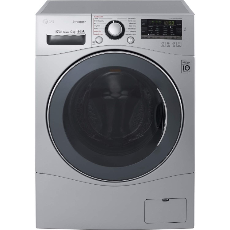LG FH4A8JDS4 Direct Drive 10kg 1400rpm Freestanding Washing Machine Silver