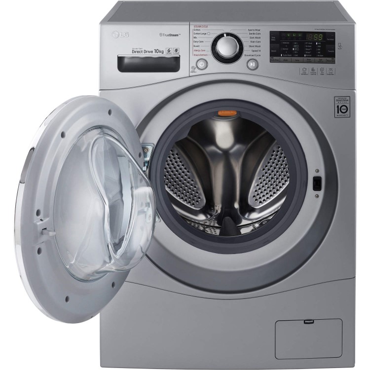 LG FH4A8JDS4 Direct Drive 10kg 1400rpm Freestanding Washing Machine Silver