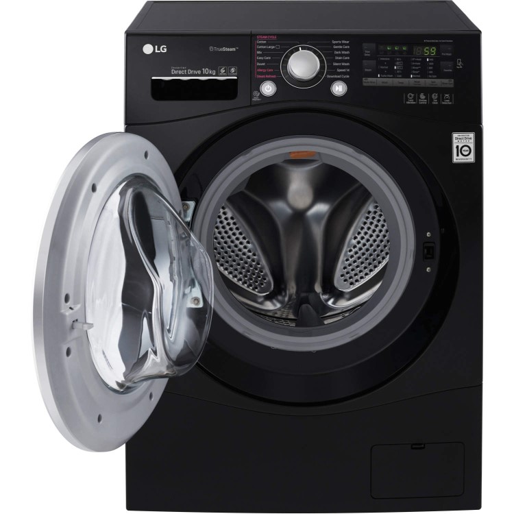 LG FH4A8JDS8 10kg 1400rpm Freestanding Washing Machine Black