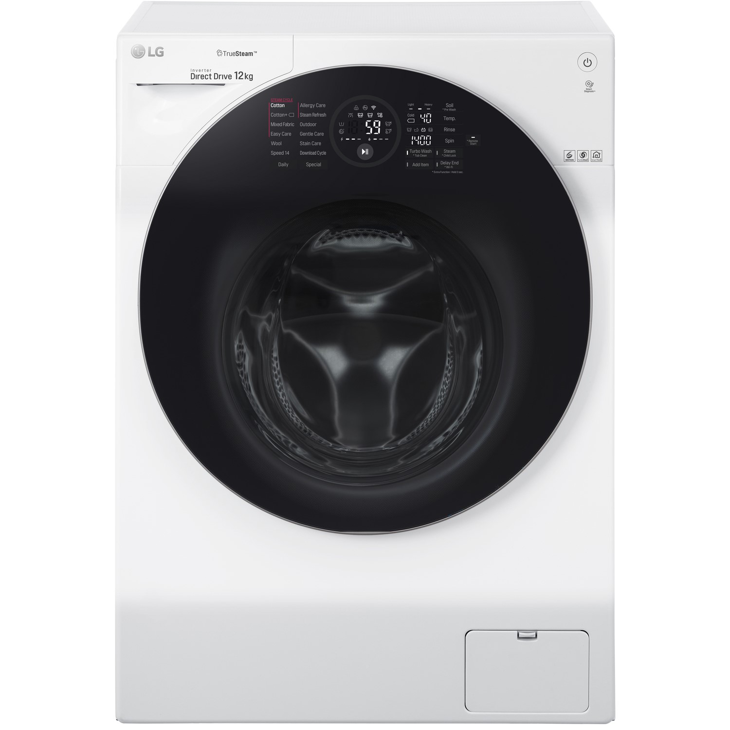 LG 12kg 1400rpm Freestanding Washing Machine - White
