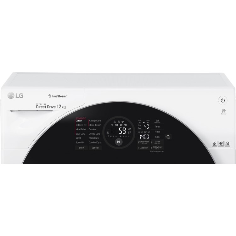 GRADE A1 - LG FH4G1BCS2 Direct Drive Freestanding Washing Machine 12kg 1400rpm White