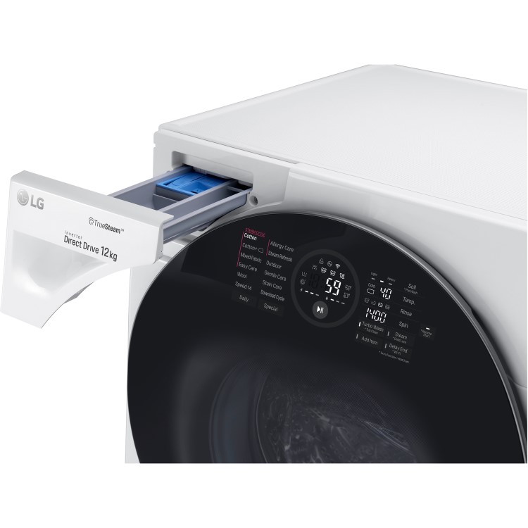 GRADE A1 - LG FH4G1BCS2 Direct Drive Freestanding Washing Machine 12kg 1400rpm White