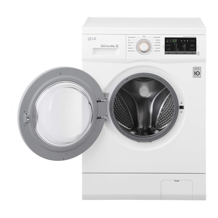 LG FH4G7TDN0 Direct Drive 8kg 1400rpm Freestanding Washing Machine - White