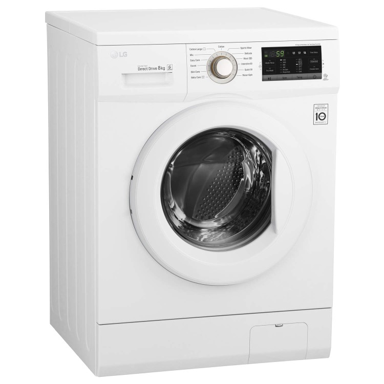 LG FH4G7TDN0 Direct Drive 8kg 1400rpm Freestanding Washing Machine - White