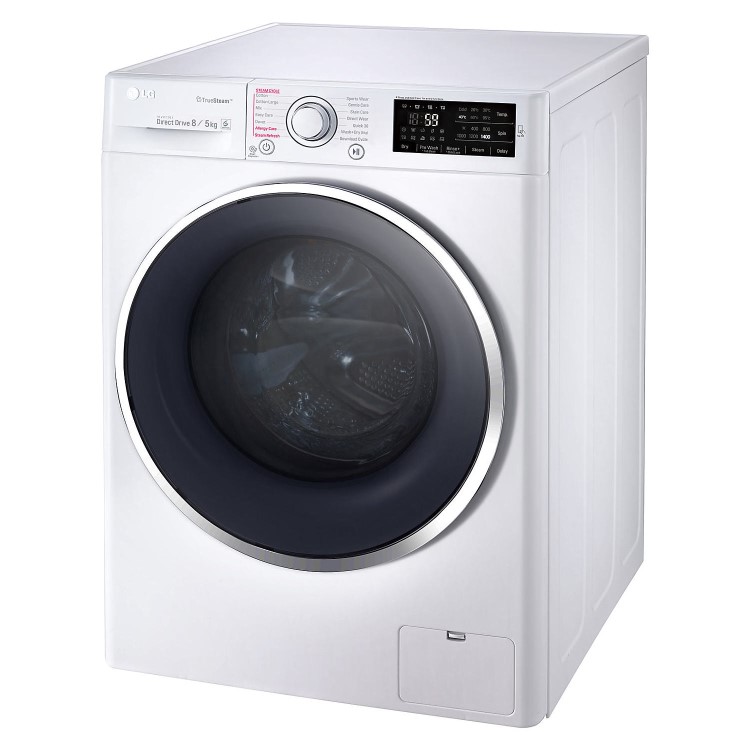 GRADE A2 - LG FH4U2TDH1N DirectDrive 8kg Wash 5kg Dry 1400rpm Freestanding Washer Dryer-White