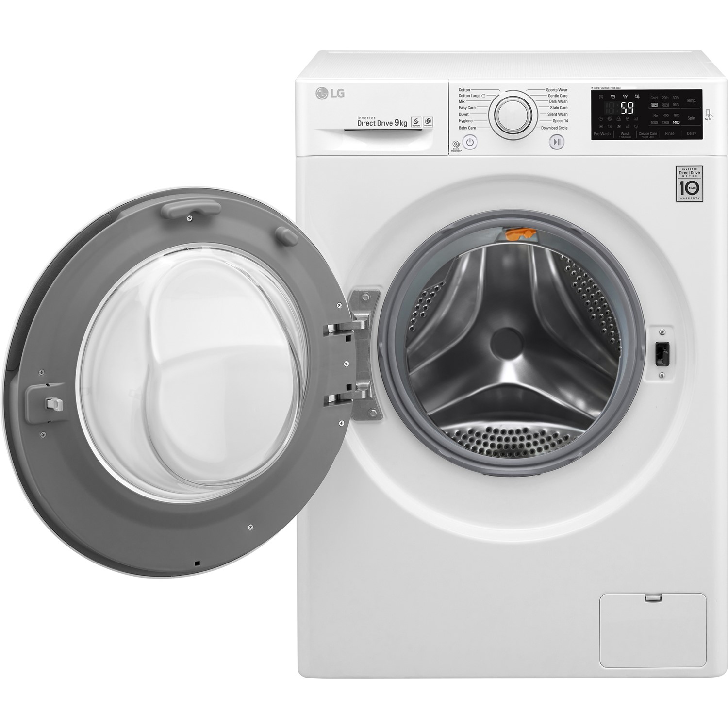 LG FH4U2VFN3 Washing Machine 1400rpm 9kg | Appliances