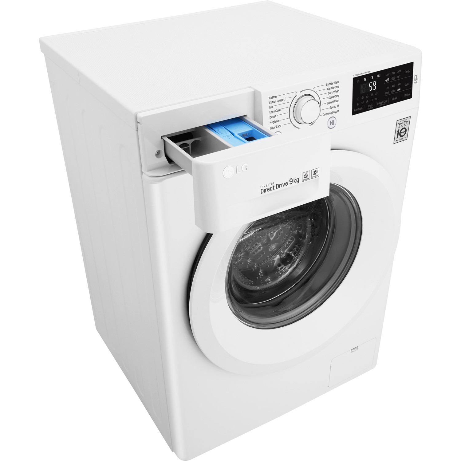 LG FH4U2VFN3 Washing Machine 1400rpm 9kg | Appliances