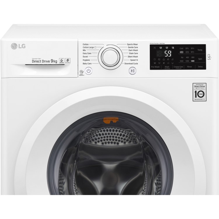 LG FH4U2VFN3 Freestanding Washing Machine 1400rpm 9kg  White