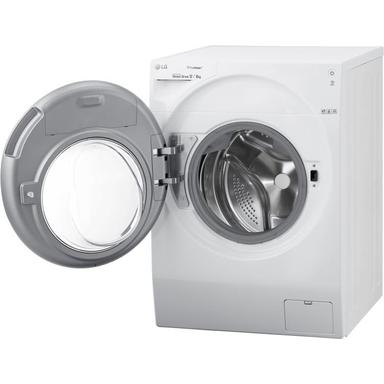 LG FH6G1BCH2N TrueSteam 12kg Wash 8kg Dry Freestanding Washer Dryer - White