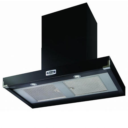 Falcon FHDCT1090BLC 90980 Contemporary 110cm Chimney Cooker Hood Black And Chrome