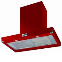 Falcon FHDCT1090RDN 91030 Contemporary 110cm Chimney Cooker Hood Cherry Red And Nickel