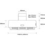 Falcon FHDPKR1200SS 68640 PKR 1200XT 120cm Chimney Cooker Hood Stainless Steel