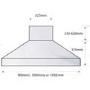 GRADE A1 - Falcon FHDSE1092BLC 90810 Super Extract 110cm Chimney Cooker Hood Black And Chrome