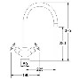 Franke FHECH-CV Helena CV Single-flow Compression Valve Tap in Chrome