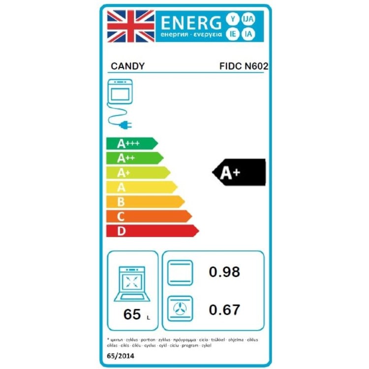 Candy FIDCN602 Electric Single Oven - Black