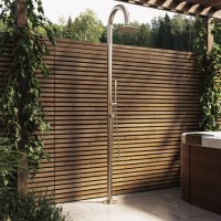 Brushed Brass Outdoor Shower with Pencil Hand Shower 2 Outlets - Fiji Brushed Brass Outdoor Shower with Pencil Hand Shower 2 Outlets - Fiji