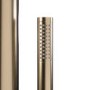 Brushed Brass Outdoor Shower with Pencil Hand Shower 2 Outlets - Fiji
