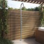Chrome Thermostatic Mixer Outdoor Shower with Pencil Hand Shower 2 Outlets - Fiji
