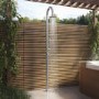 Chrome Thermostatic Mixer Outdoor Shower with Pencil Hand Shower 2 Outlets - Fiji