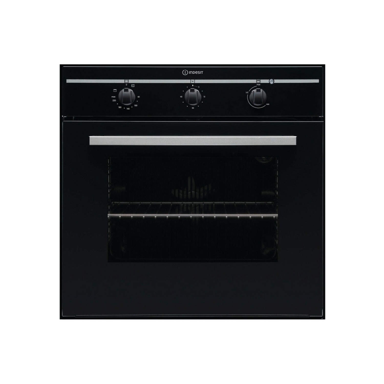 Indesit FIM31KABK Fanned Electric Built In Single Oven in Black