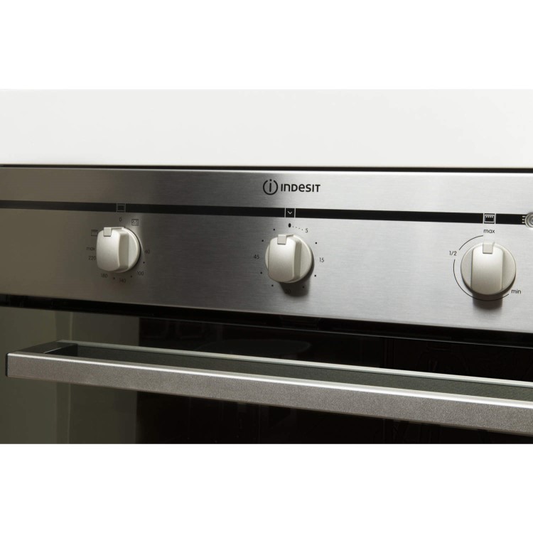 GRADE A2 - Light cosmetic damage - Indesit FIM31KAIX Fanned Electric Built In Single Oven in Stainless Steel