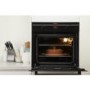 Indesit FIM33KABK Fanned Electric Built In Single Oven With Programmable Timer In Black